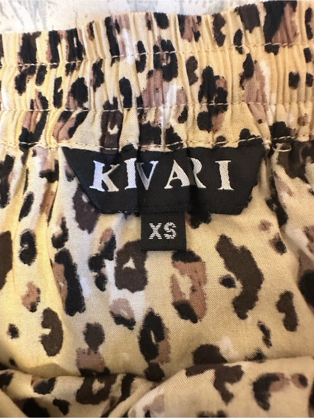 Kivari leopard print skirt XS
